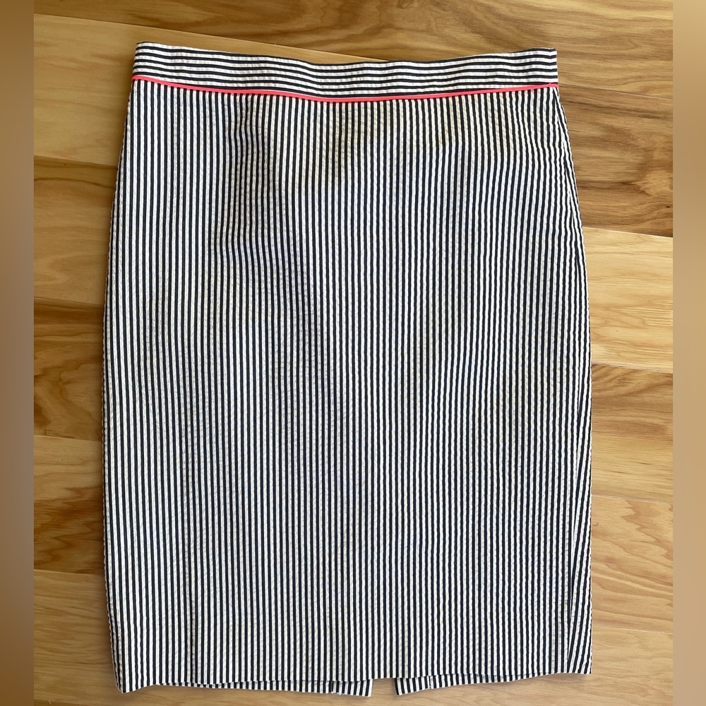 J. Crew pinstripe pencil skirt, size 2